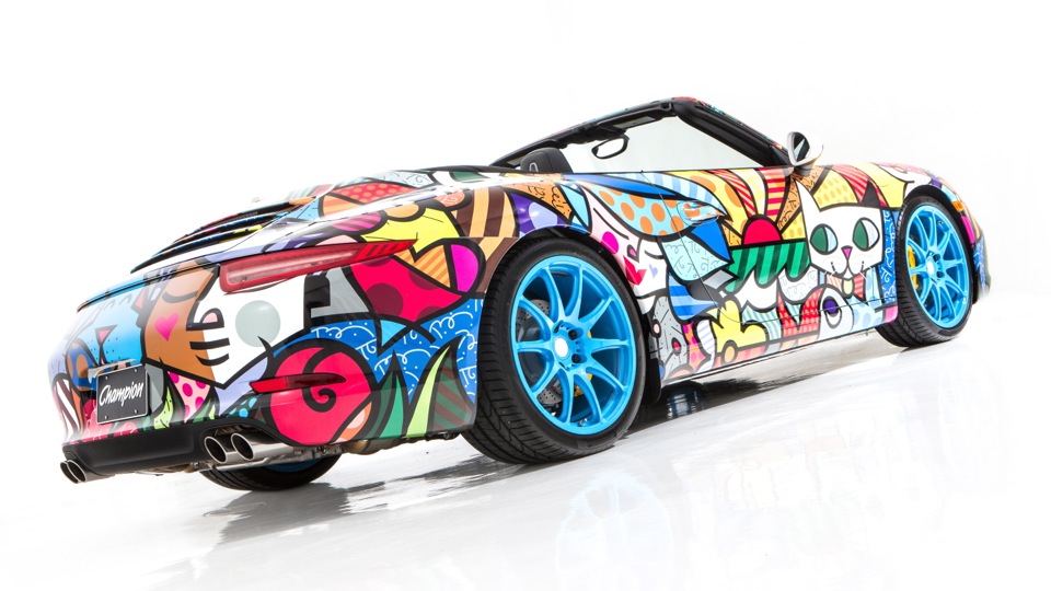 Porsche 911 Cabriolet Art Car by Romero Britto (2012)